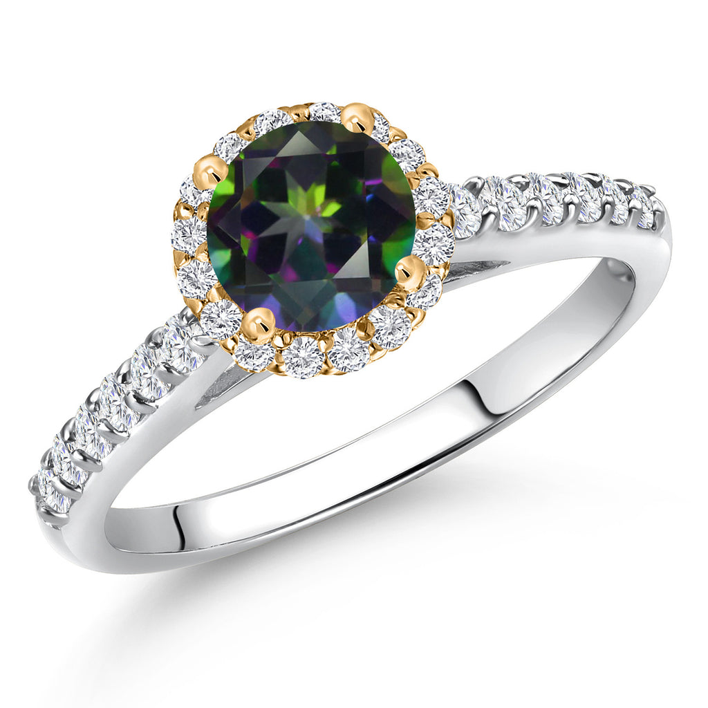 Green Mystic Topaz_6_Ring in 10K Two Tone Gold