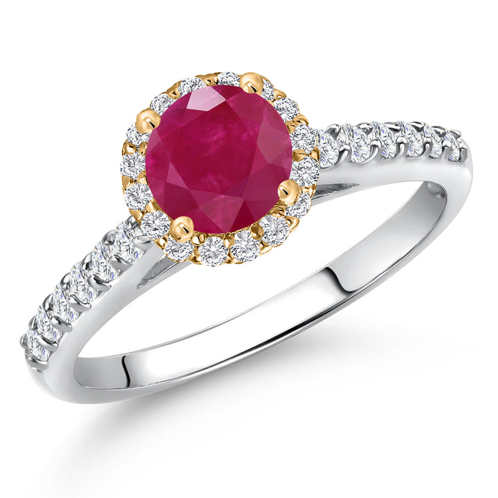 Ruby - July_5_Ring in 10K Two Tone Gold