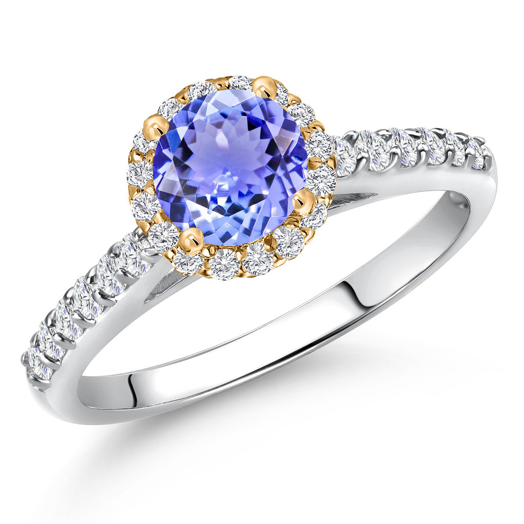 Tanzanite - December_9_Ring in 10K Two Tone Gold