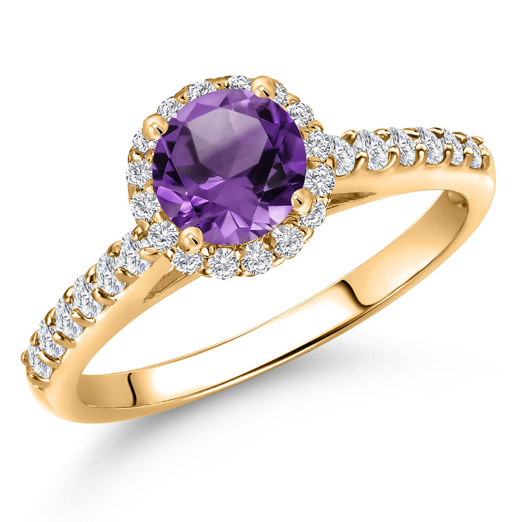Amethyst - February_5_Ring in 10K Yellow Gold