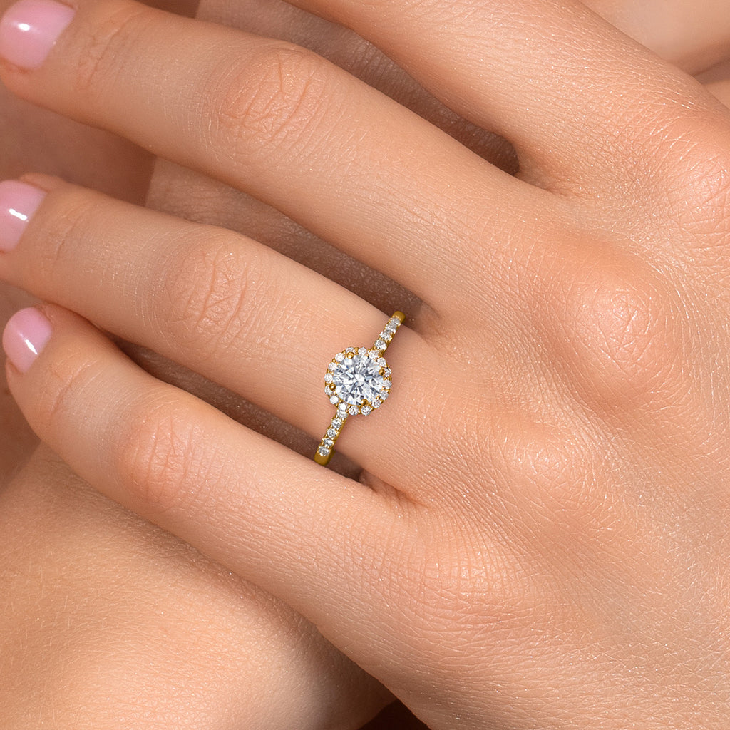 Lab Grown Diamond_5_Ring in 10K Yellow Gold