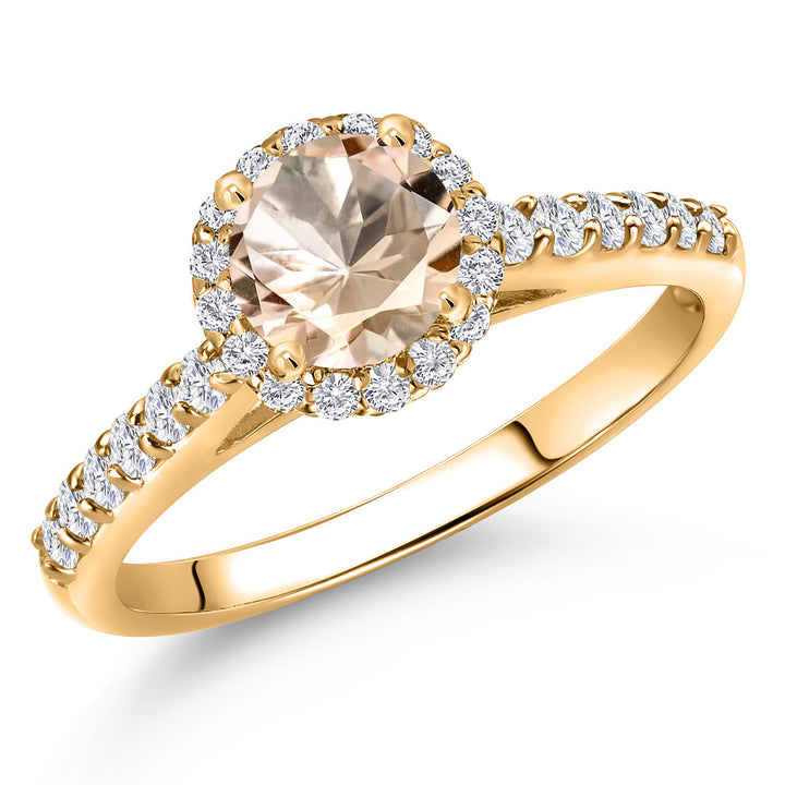 Morganite - October_5_Ring in 10K Yellow Gold
