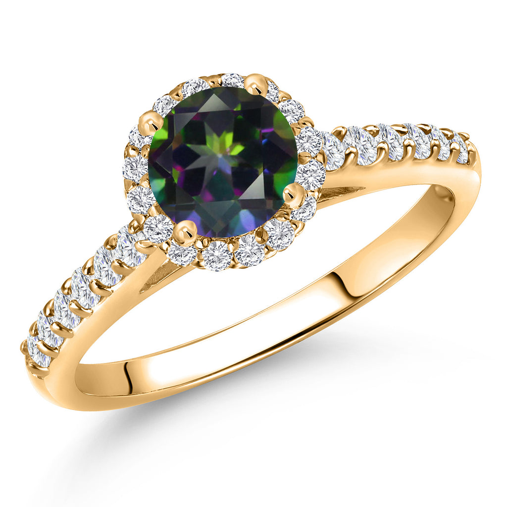 Green Mystic Topaz_9_Ring in 10K Yellow Gold