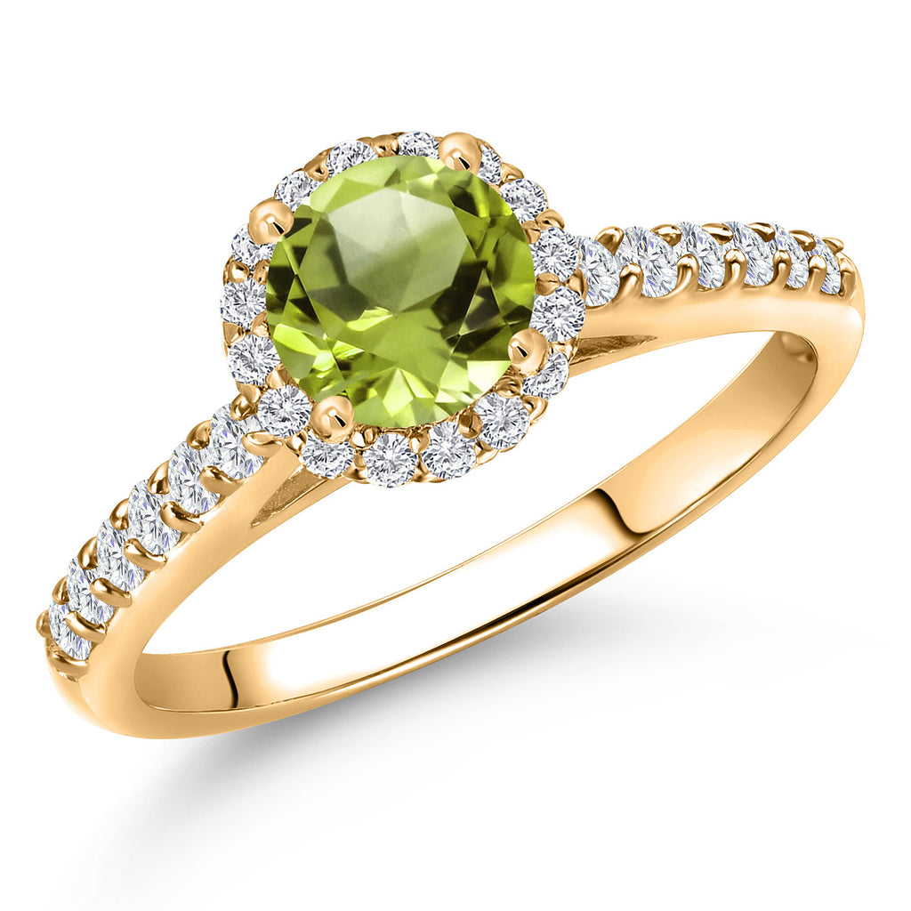 Peridot - August_7_Ring in 10K Yellow Gold