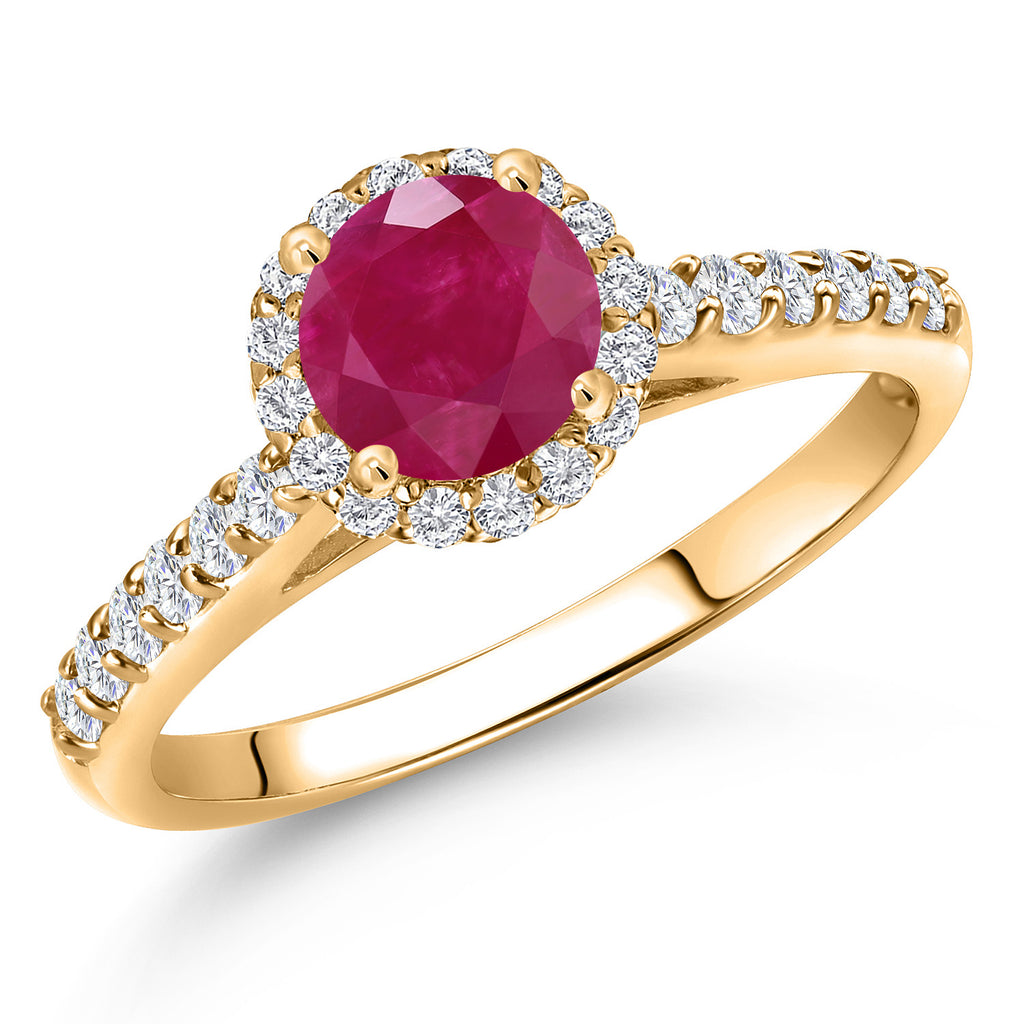 Ruby - July_5_Ring in 10K Yellow Gold