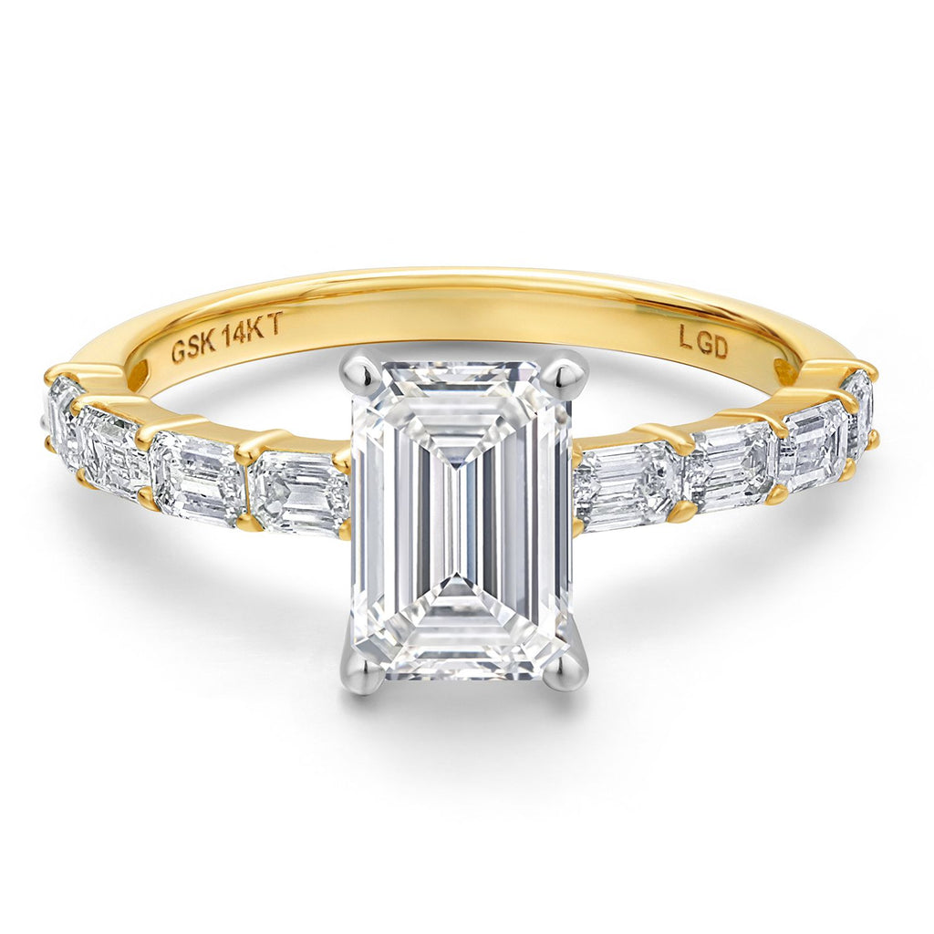 Ring in 14K Two Tone Gold