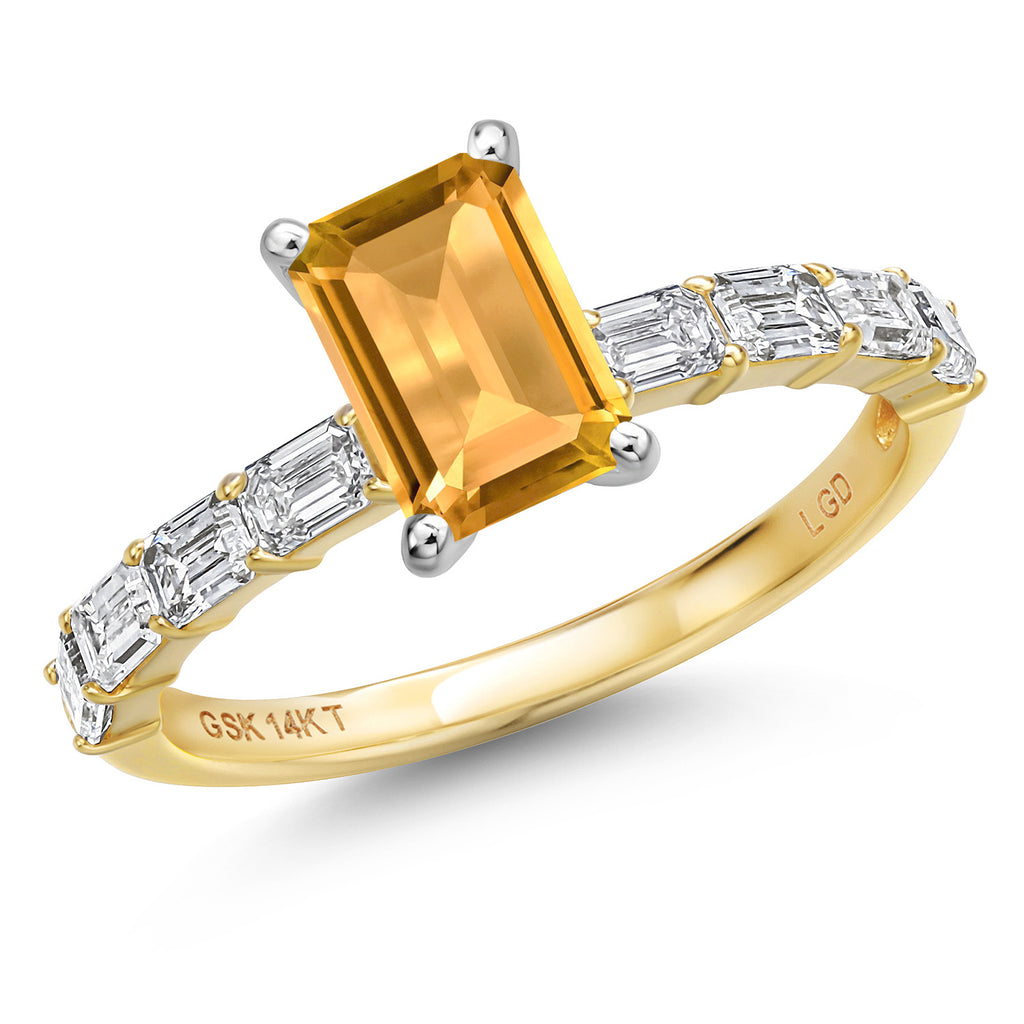 Citrine - November_9_Ring in 14K Two Tone Gold