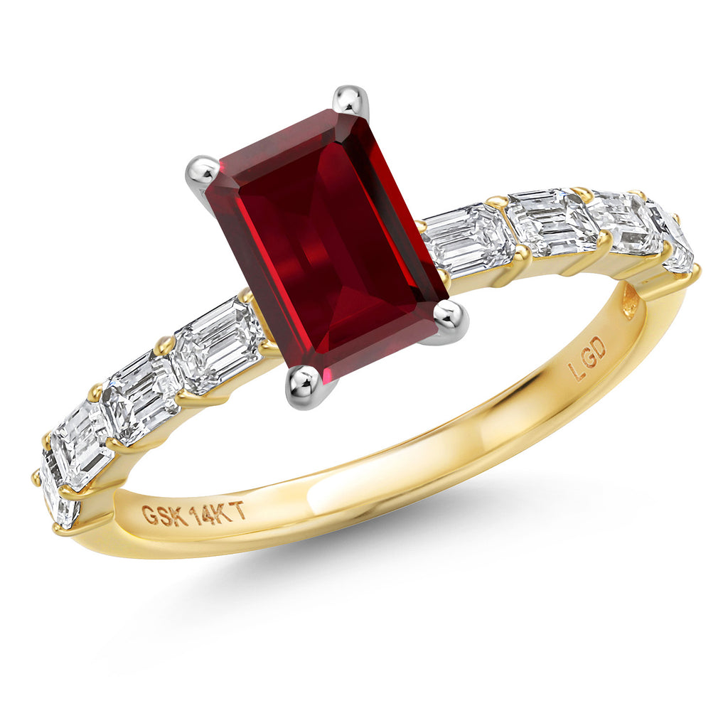 Garnet - January_6_Ring in 14K Two Tone Gold