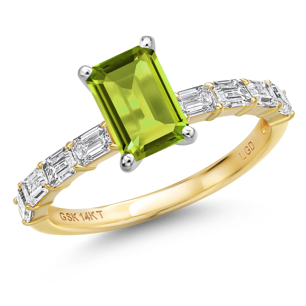 Peridot - August_6_Ring in 14K Two Tone Gold