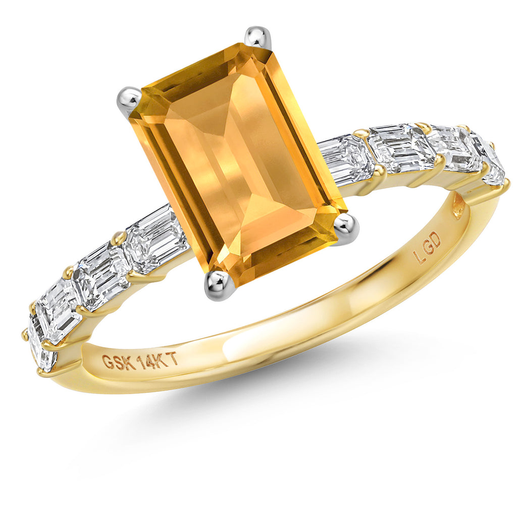Citrine - November_6_Ring in 14K Two Tone Gold