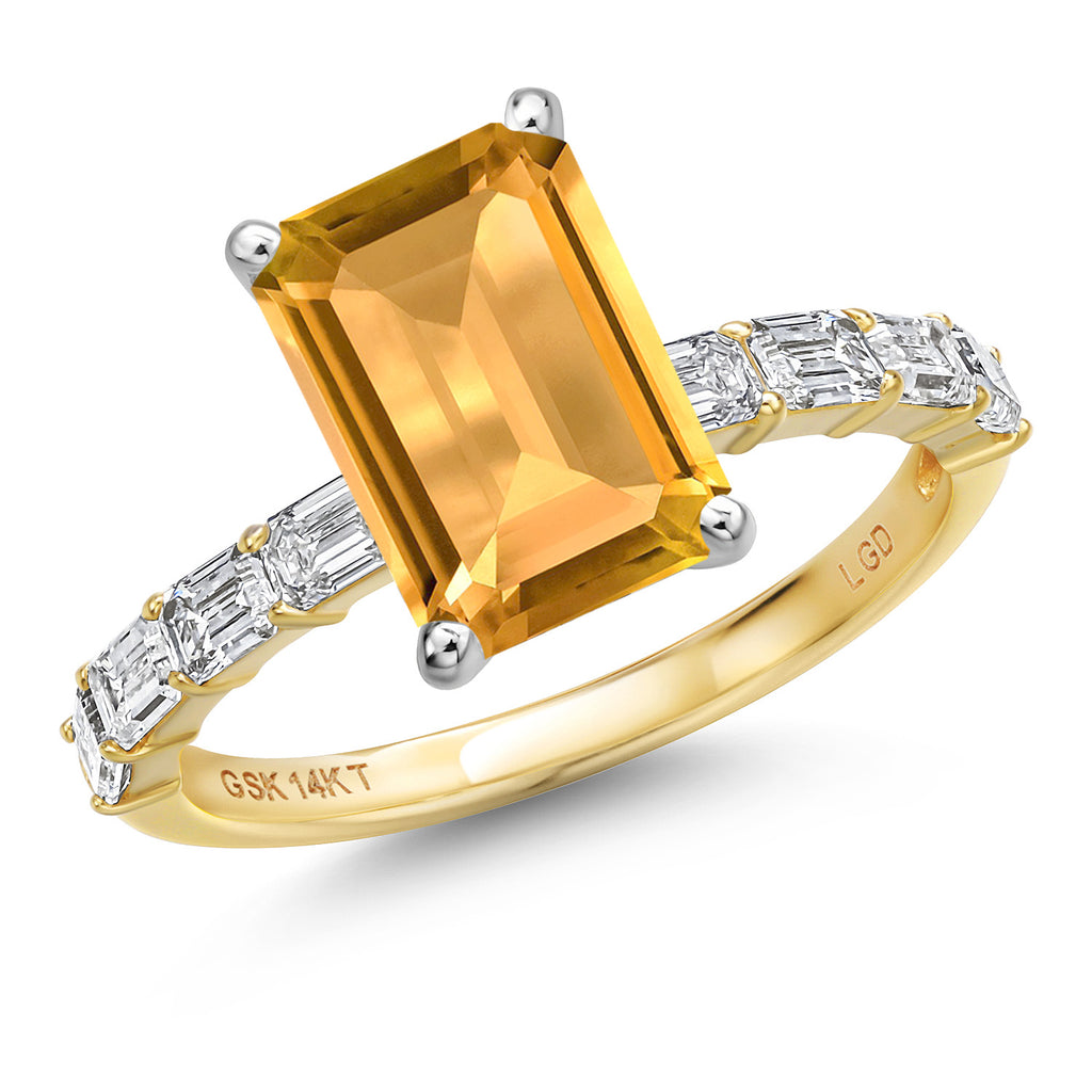 Citrine - November_6_Ring in 14K Two Tone Gold