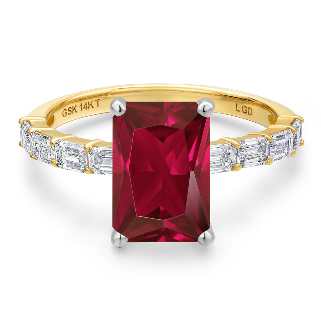 Created Ruby - July_8_Ring in 14K Two Tone Gold
