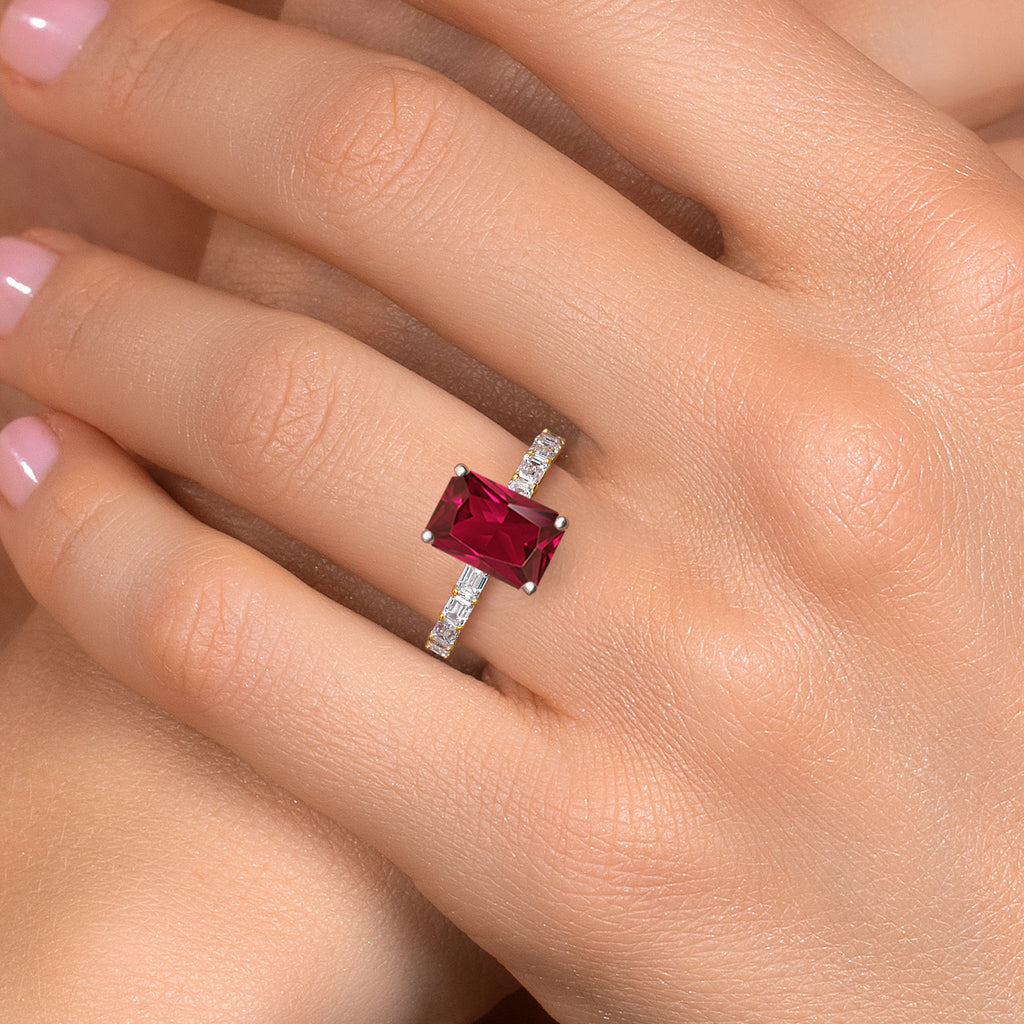 Created Ruby - July_8_Ring in 14K Two Tone Gold