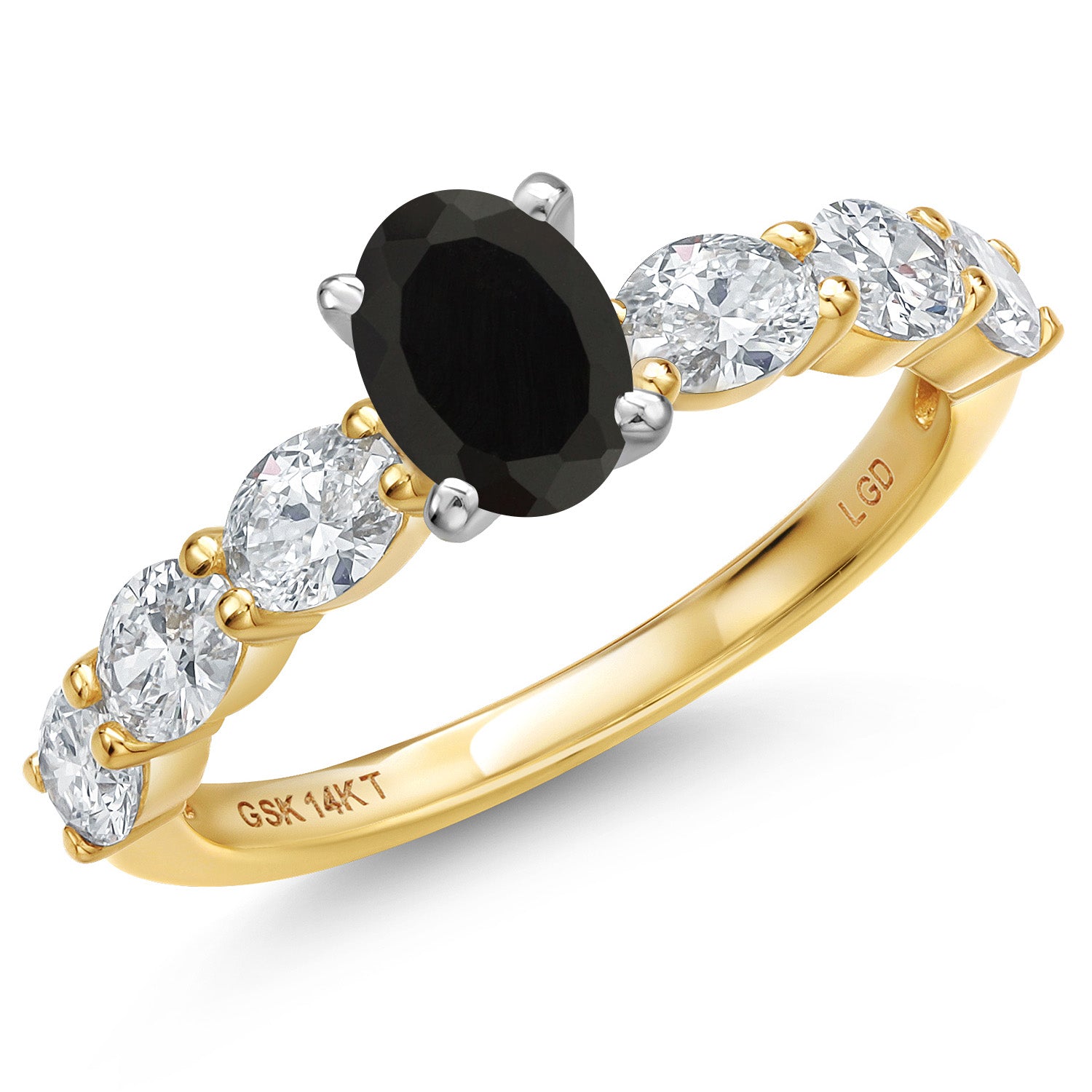 Onyx - December_7_Ring in 14K Two Tone Gold
