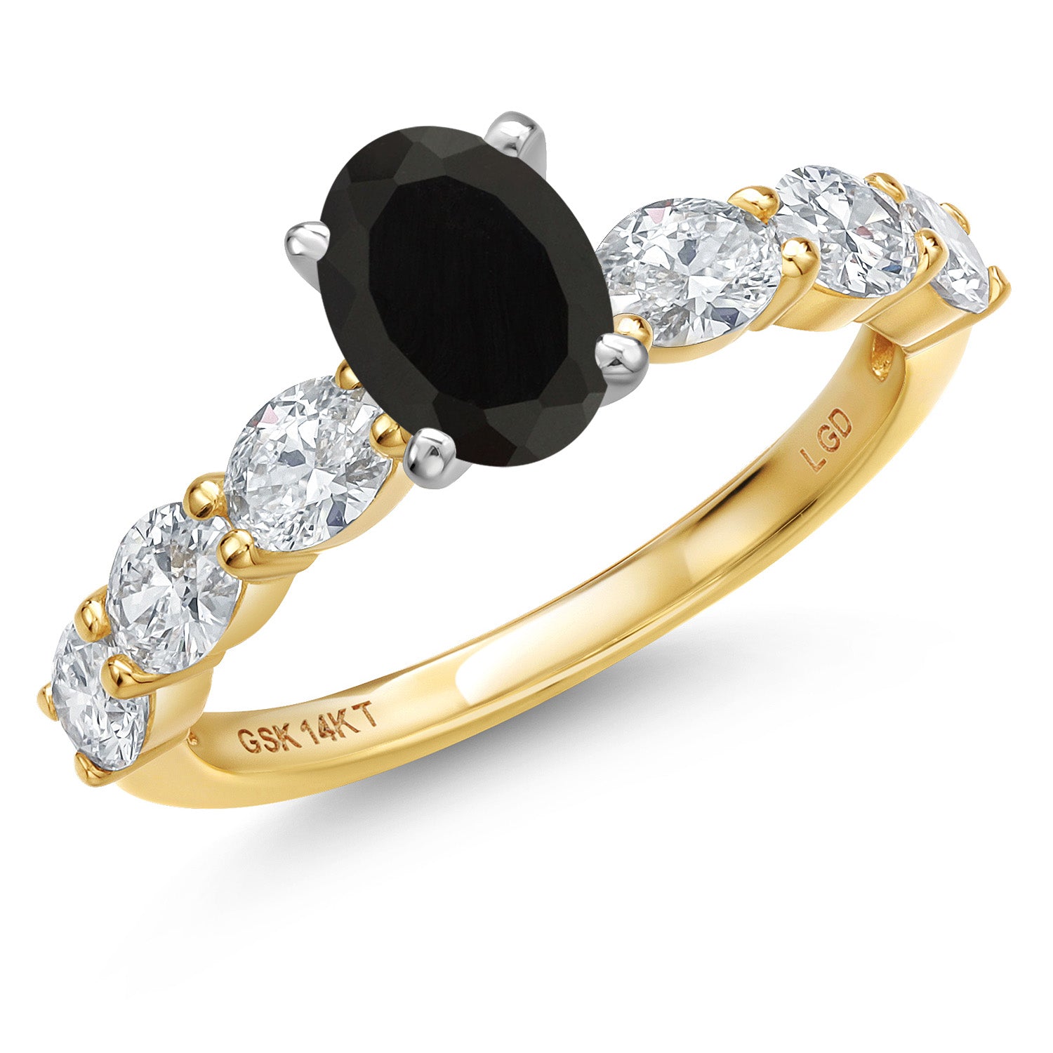Onyx - December_7_Ring in 14K Two Tone Gold