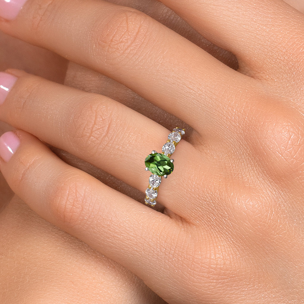 Ring in 14K Two Tone Gold