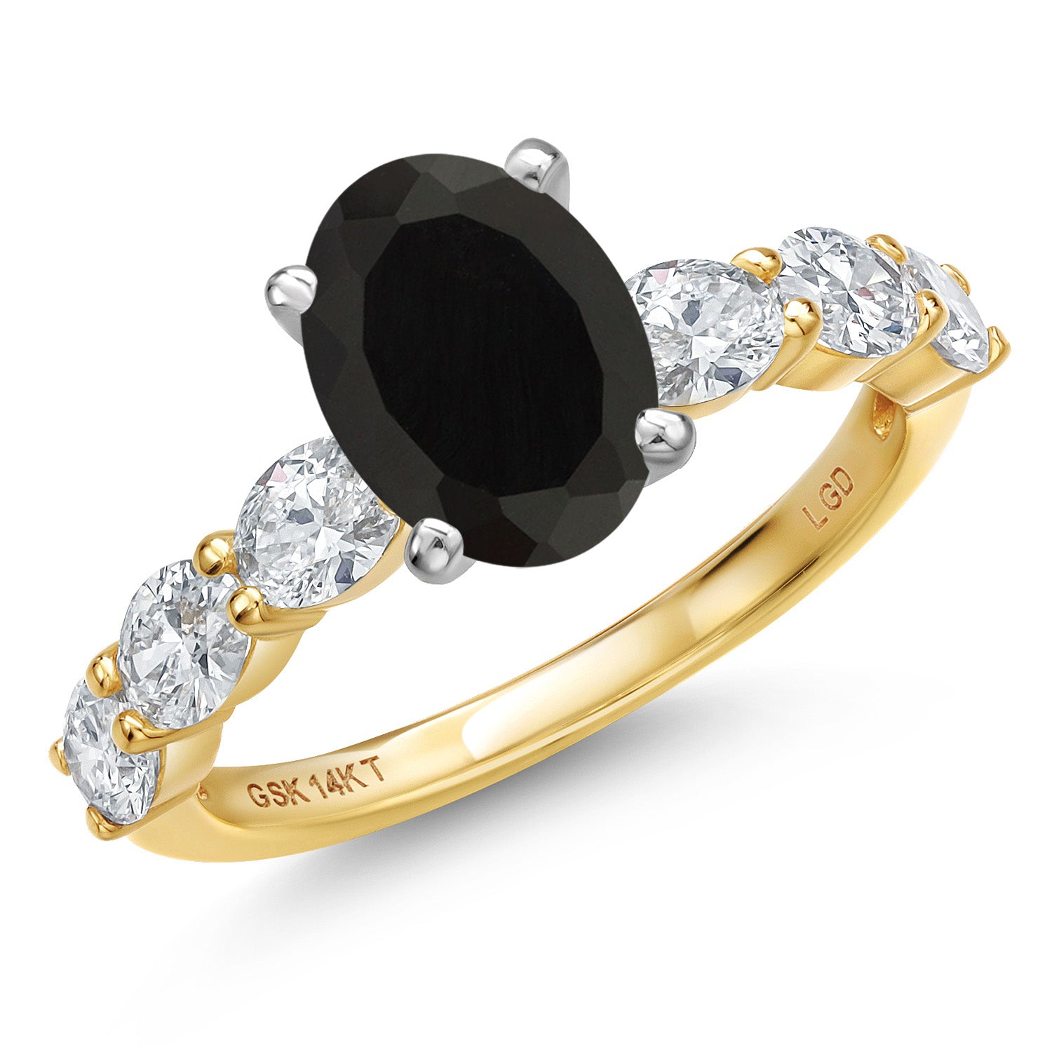 Onyx - December_8_Ring in 14K Two Tone Gold