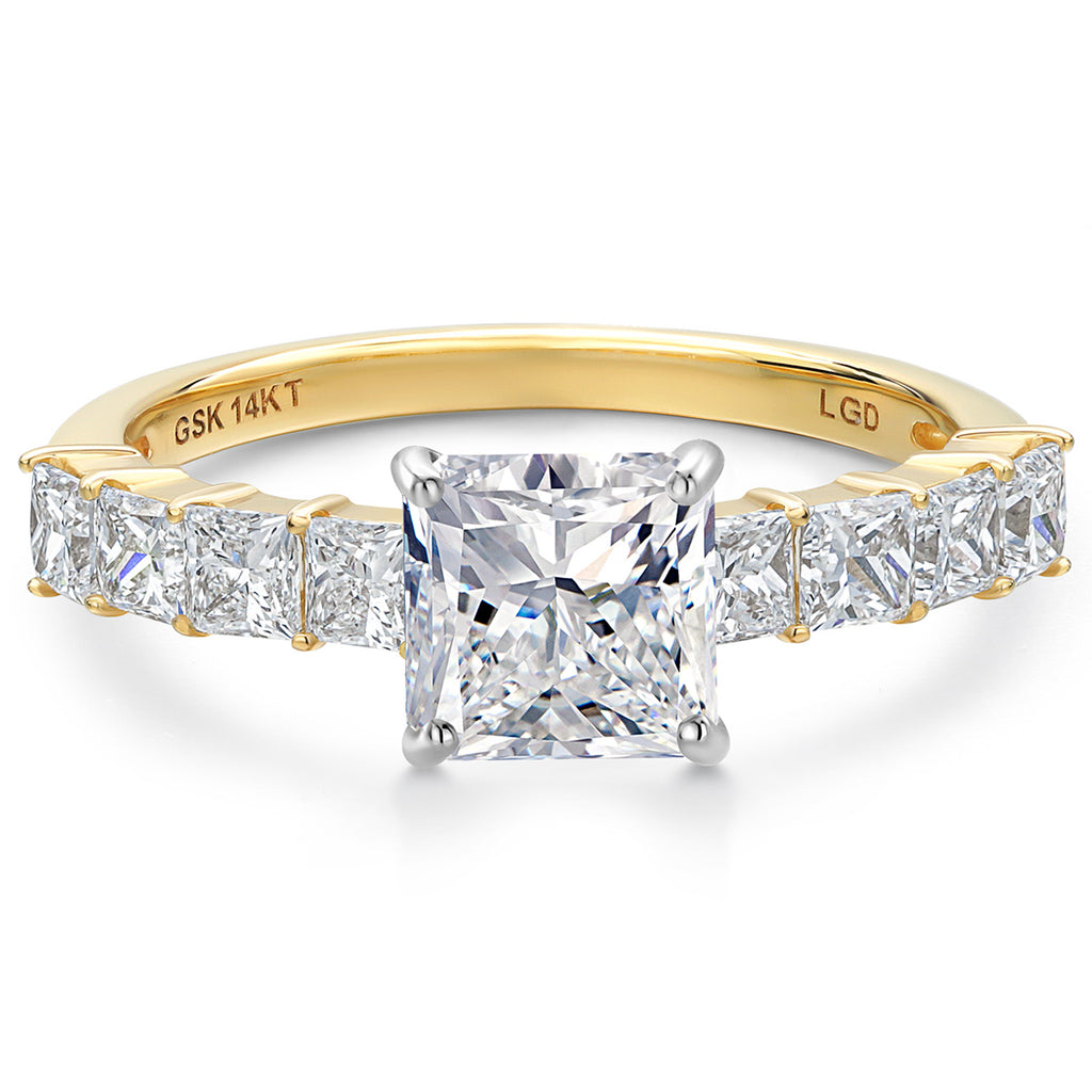 Ring in 14K Two Tone Gold
