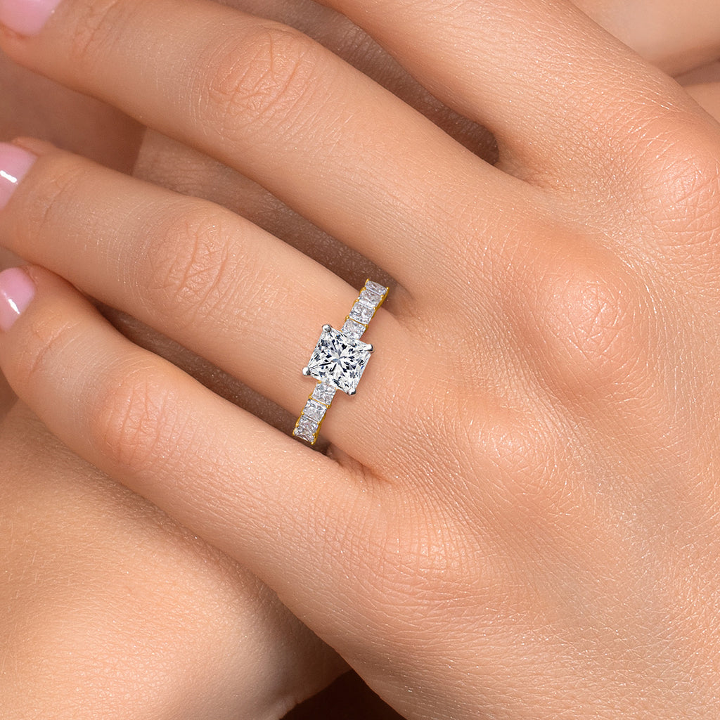 Ring in 14K Two Tone Gold