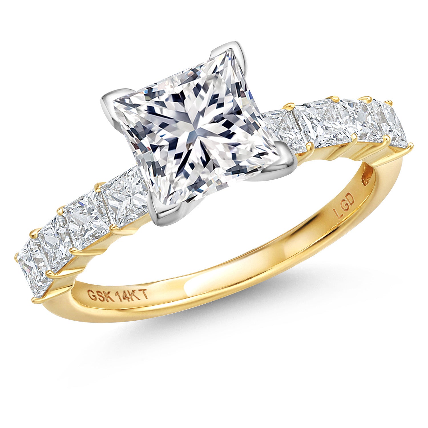 Ring in 14K Two Tone Gold