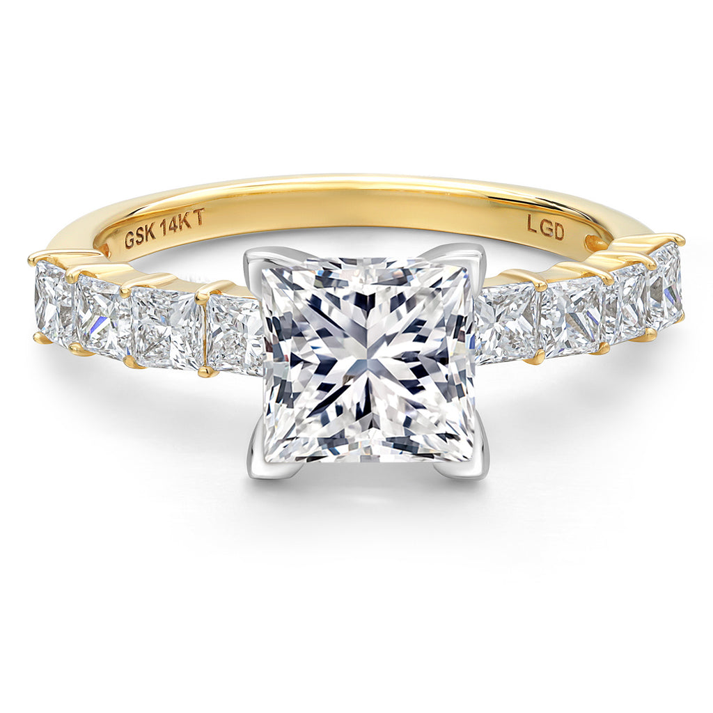 Ring in 14K Two Tone Gold