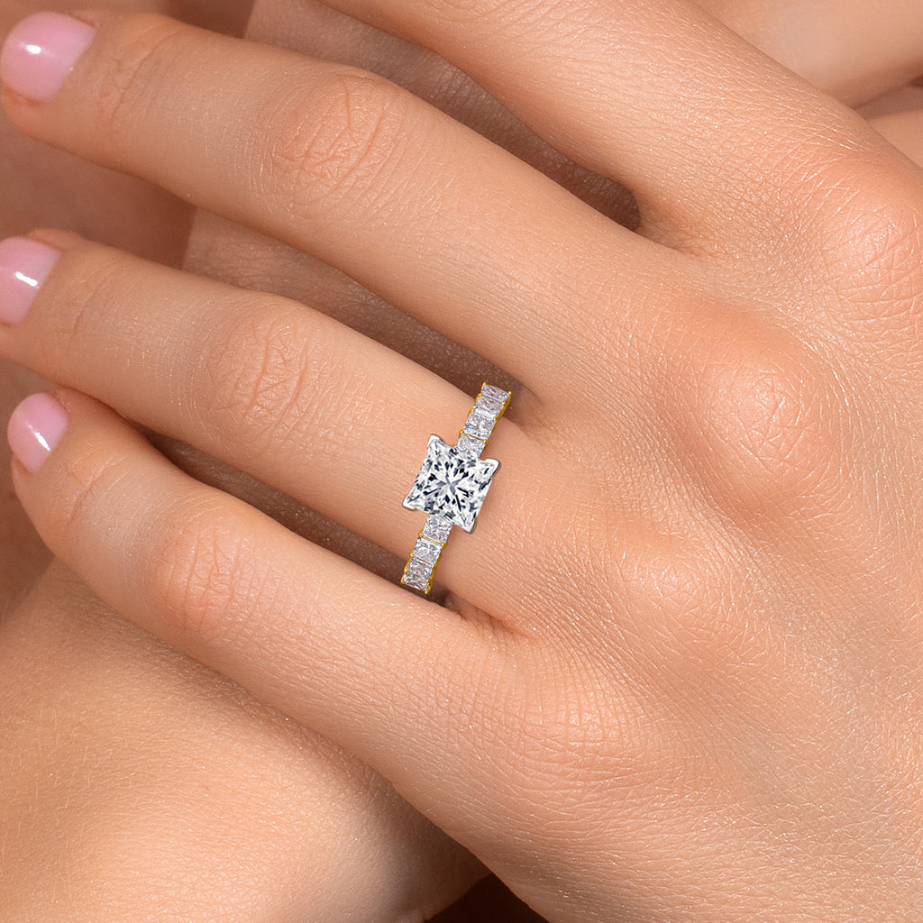 Ring in 14K Two Tone Gold