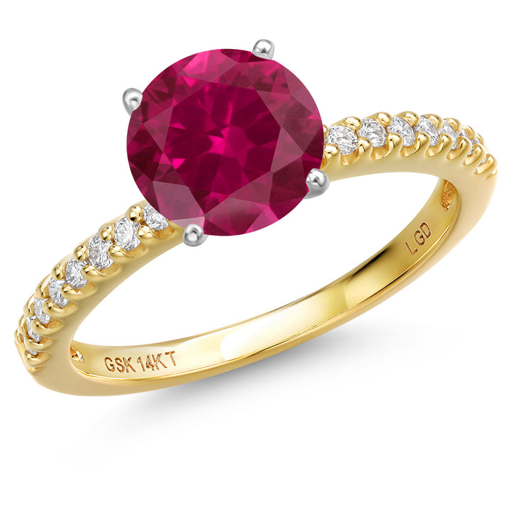 Created Ruby - July_5_Ring in 14K Two Tone Gold