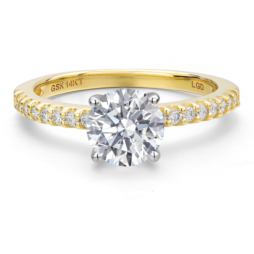 Ring in 14K Two Tone Gold