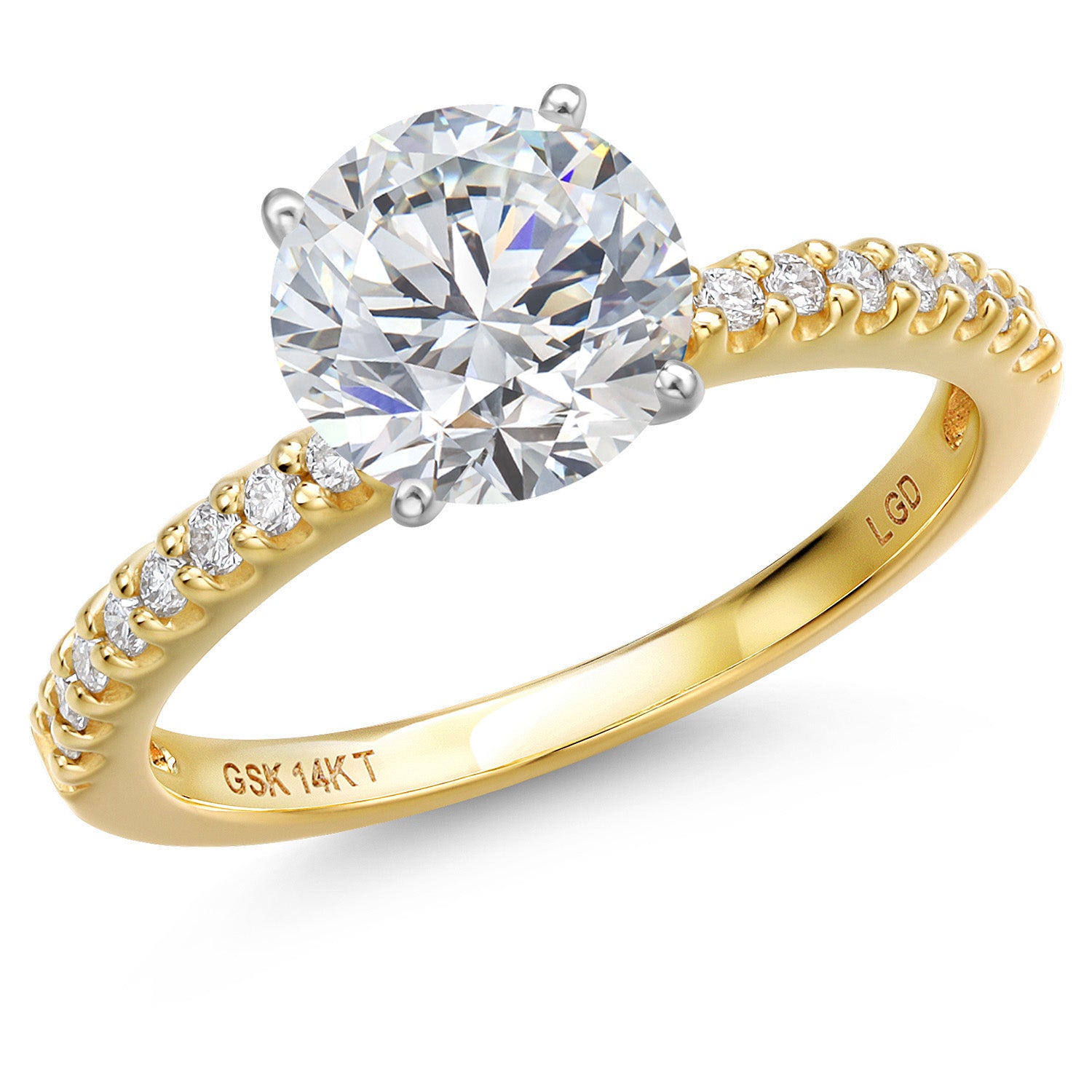 Ring in 14K Two Tone Gold