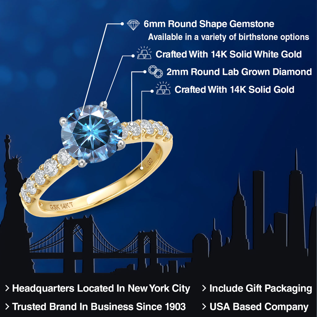 Ring in 14K Two Tone Gold