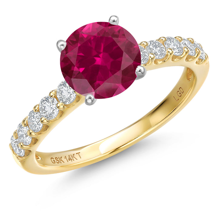 Created Ruby - July_5_Ring in 14K Two Tone Gold