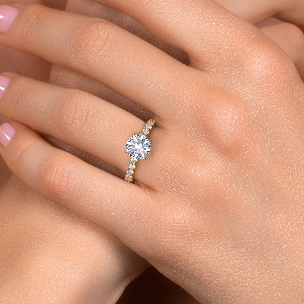 Ring in 14K Two Tone Gold