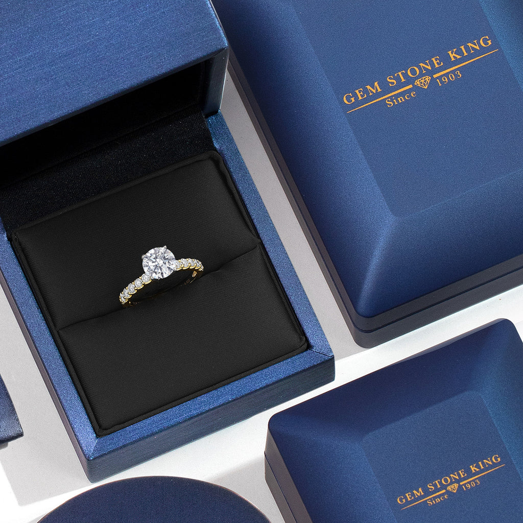 White Lab Grown Diamond - April_7_Ring in 14K Two Tone Gold