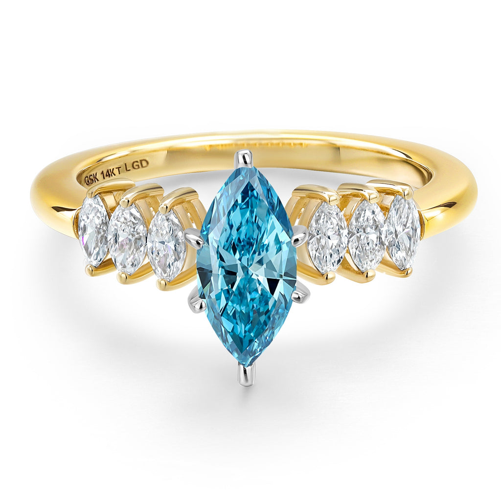 Ring in 14K Two Tone Gold