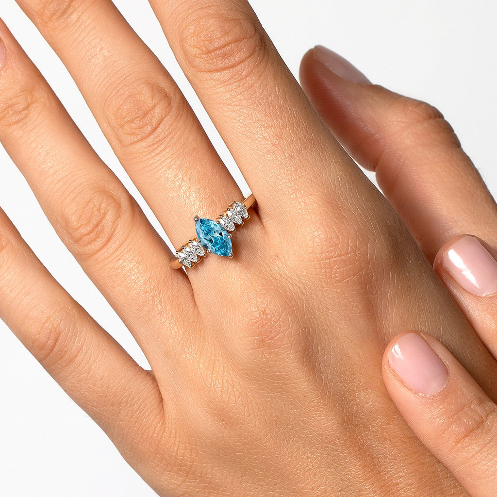 Ring in 14K Two Tone Gold