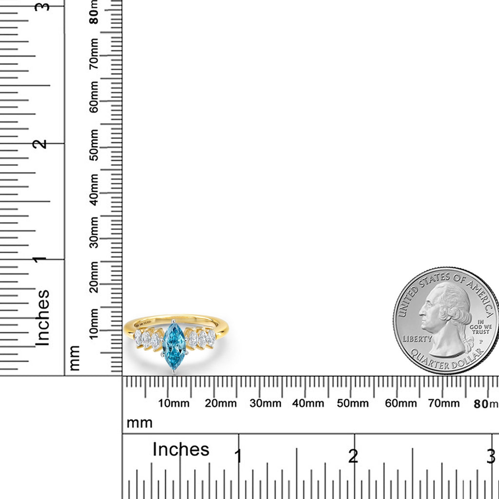 Ring in 14K Two Tone Gold