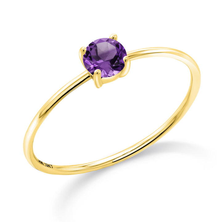 Amethyst - February_5_Ring in 10K Yellow Gold