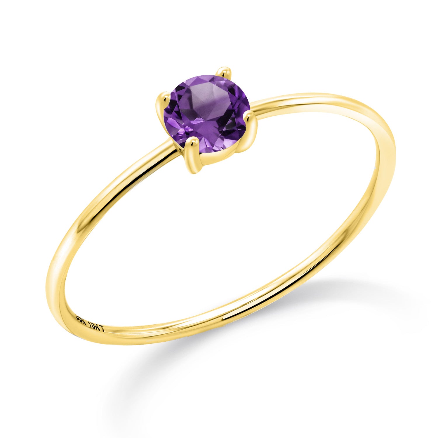Amethyst - February_9_Ring in 10K Yellow Gold