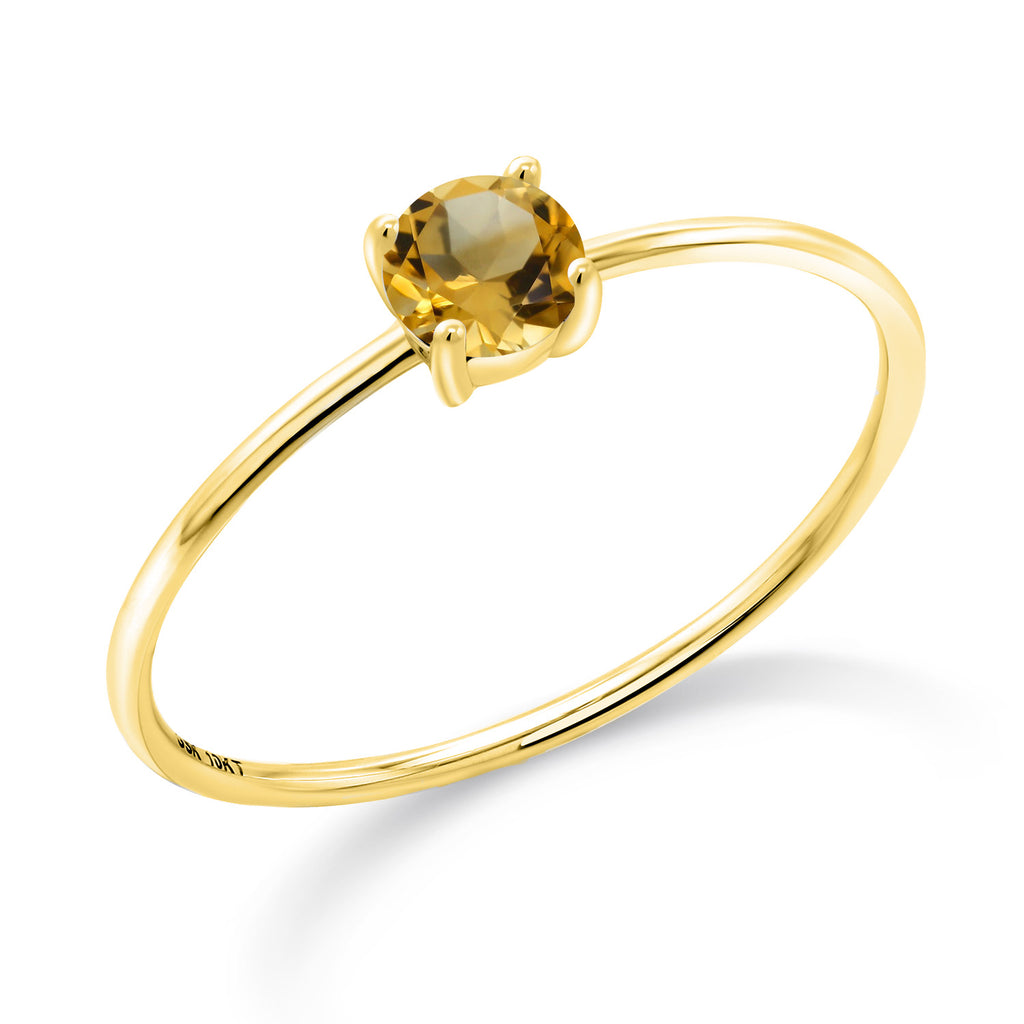 Citrine - November_5_Ring in 10K Yellow Gold