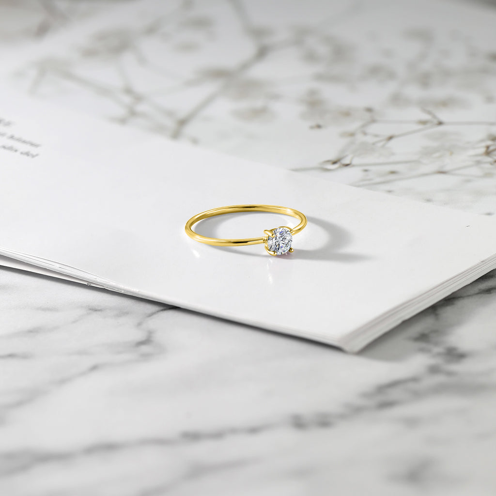 Lab Grown Diamond_5_Ring in 10K Yellow Gold