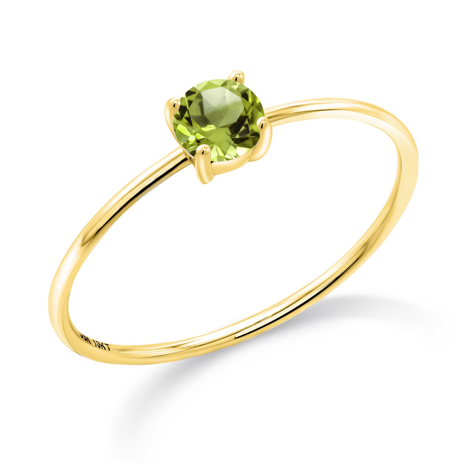 Peridot - August_6_Ring in 10K Yellow Gold