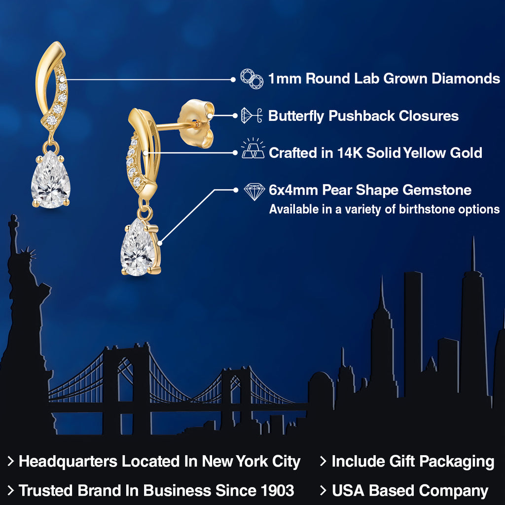 Earrings in 14K Yellow Gold