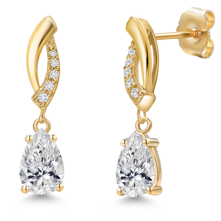 DEF and E - F_Earrings in 14K Yellow Gold