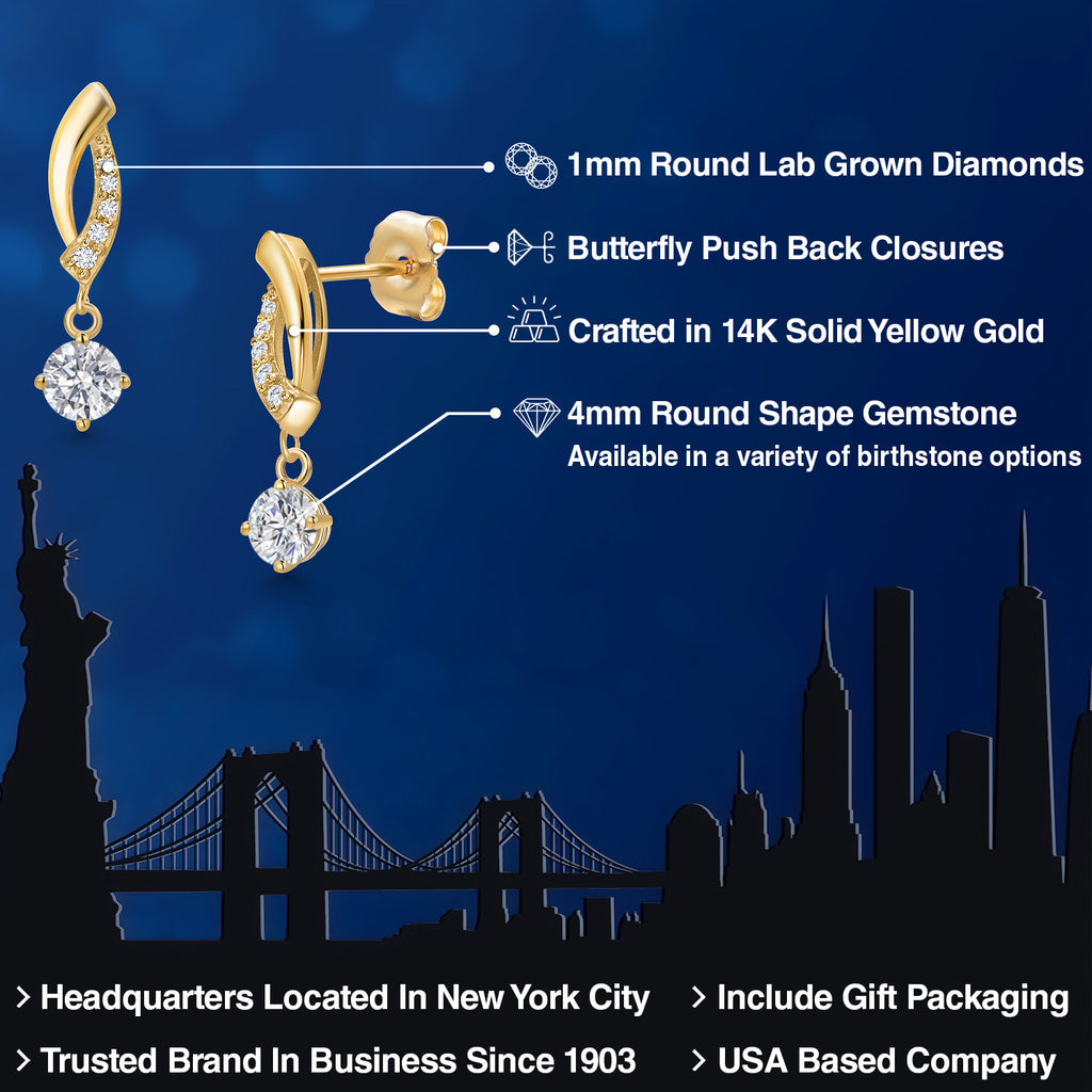 E - F_Earrings in 14K Yellow Gold