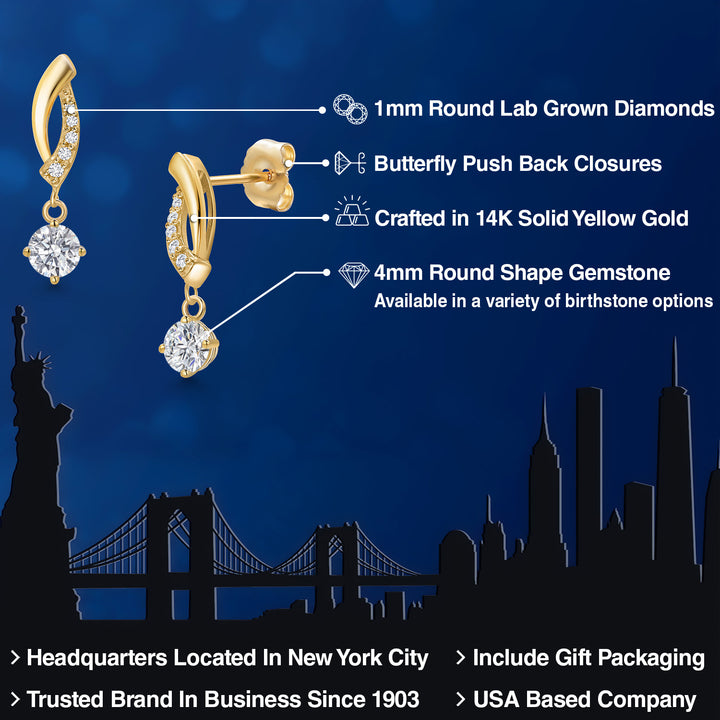 E - F_Earrings in 14K Yellow Gold