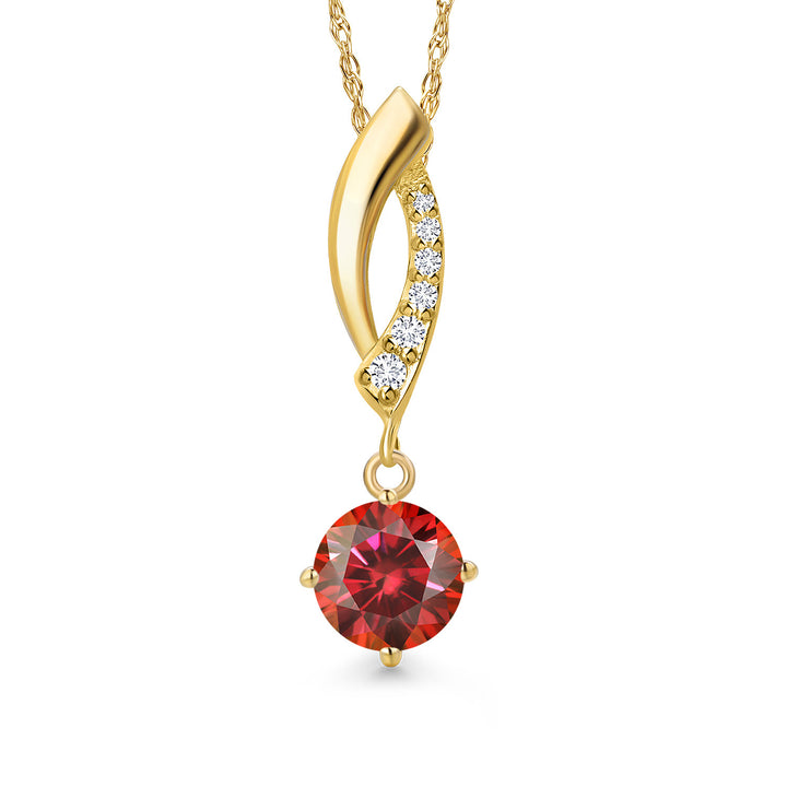 Red Moissanite - April