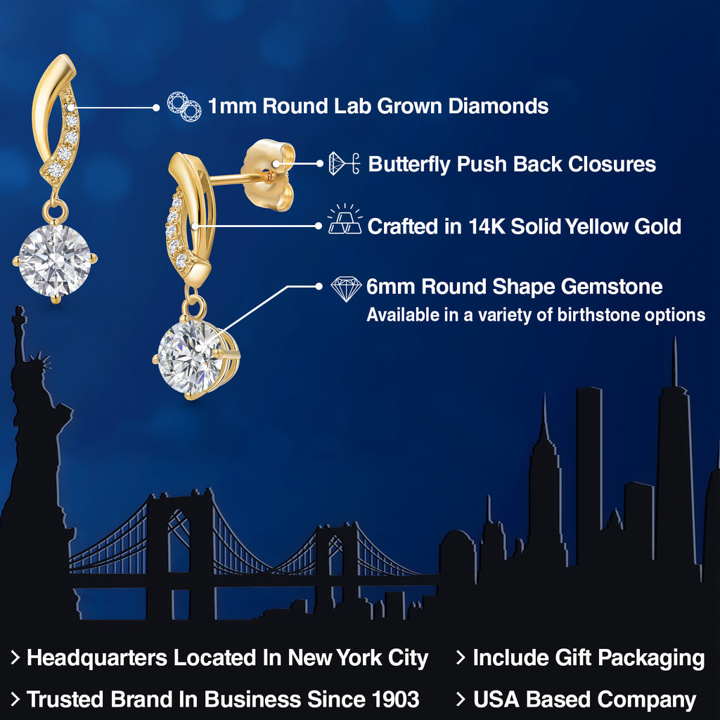E - F_Earrings in 14K Yellow Gold