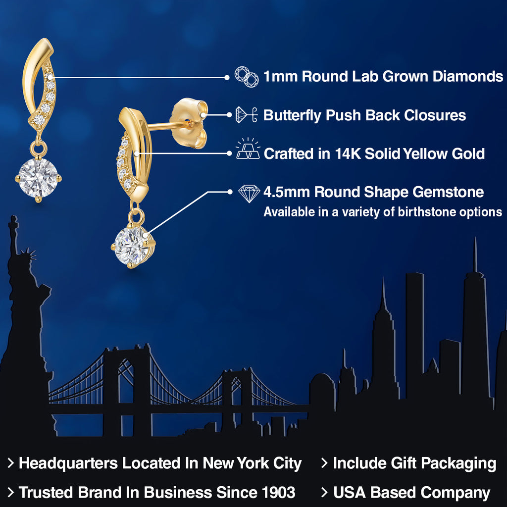 E - F_Earrings in 14K Yellow Gold