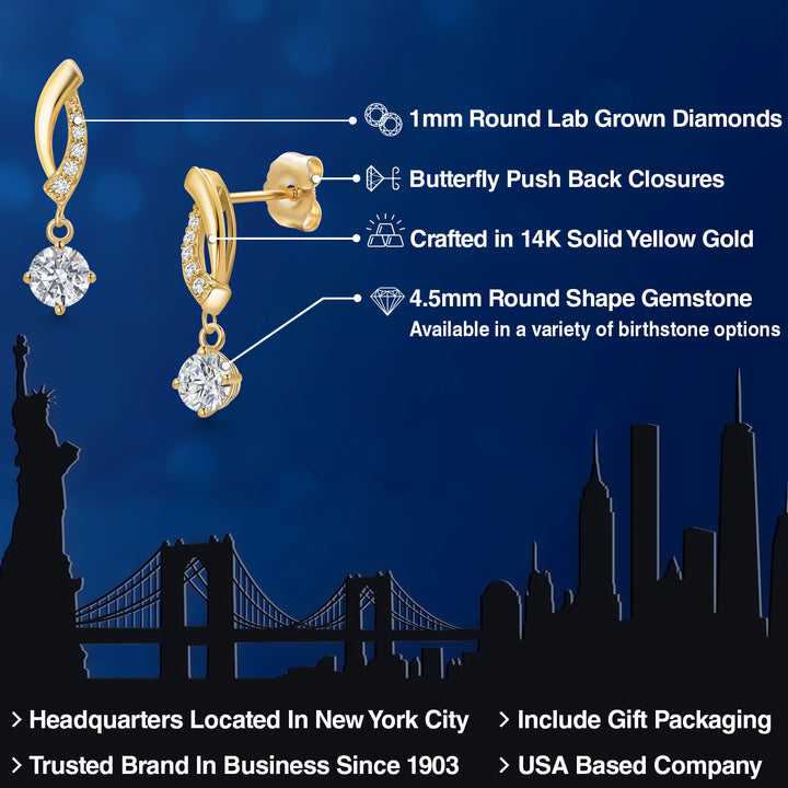E - F_Earrings in 14K Yellow Gold