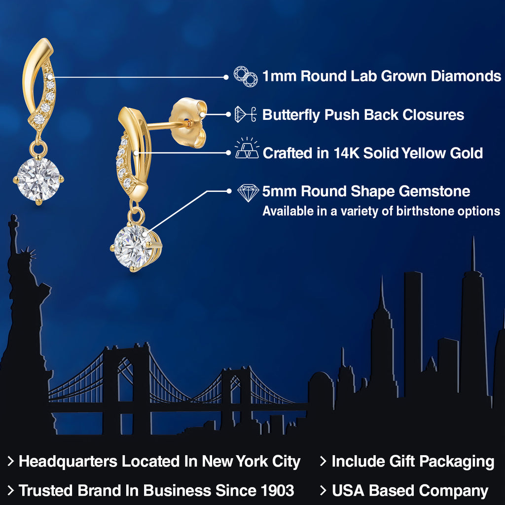 E - F_Earrings in 14K Yellow Gold